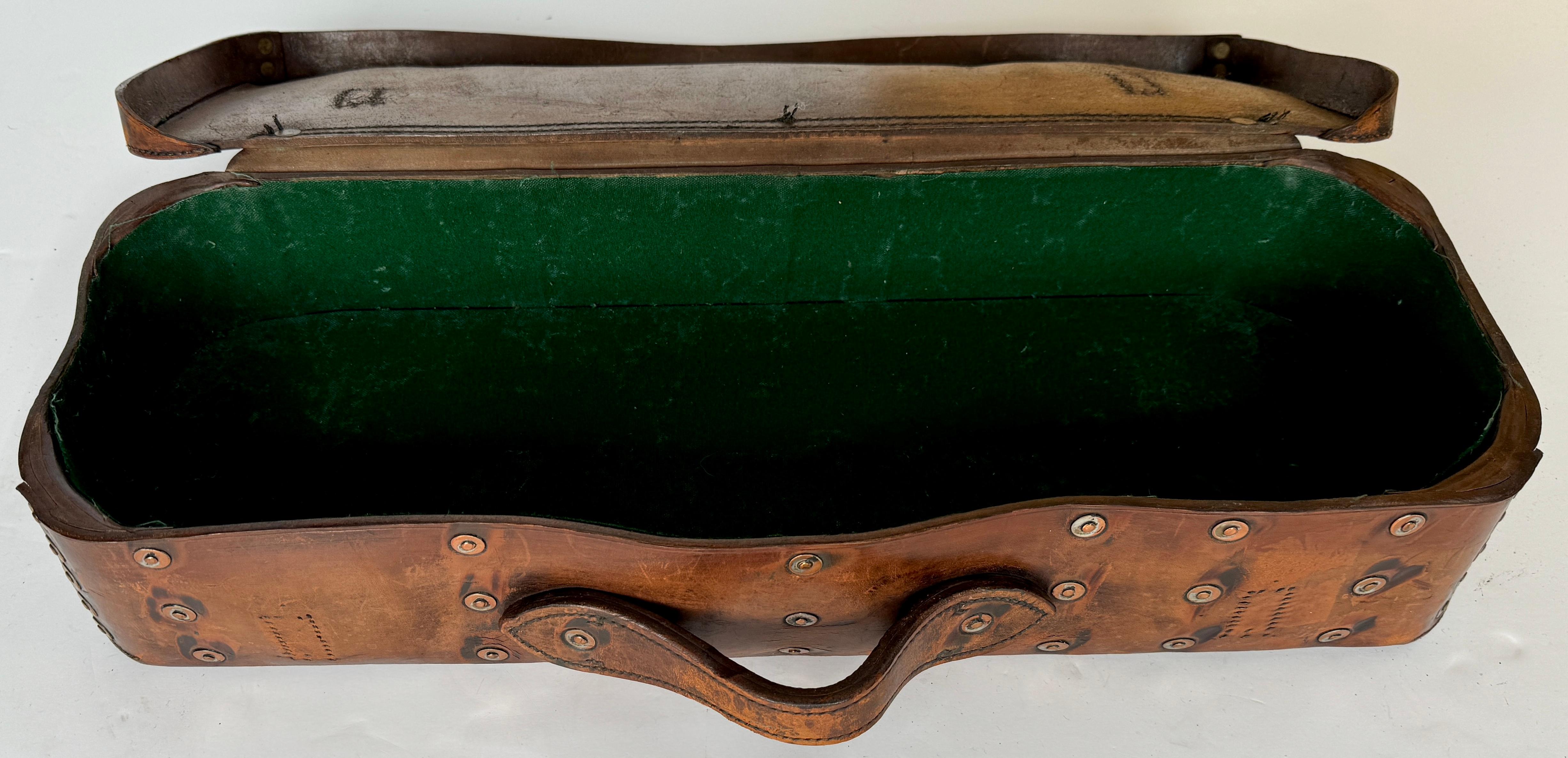 English Leather Sportsmans Case with King George V Cypher 6