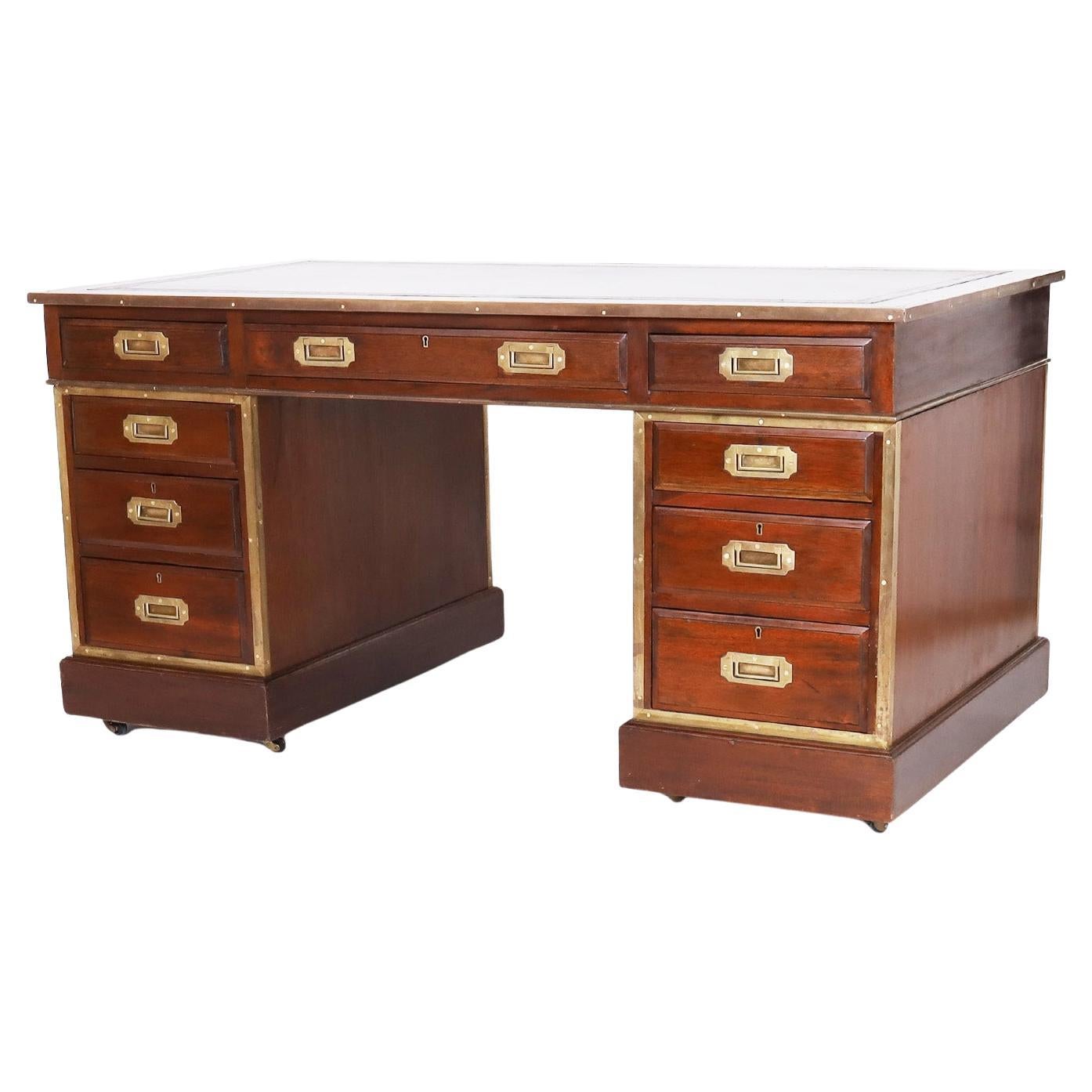 English Leather Top Campaign Desk