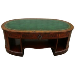 Used English Leather Top Coffee Table