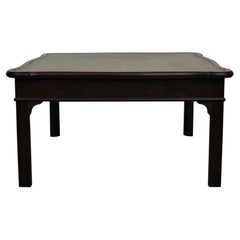 English Leather Top Coffee Table