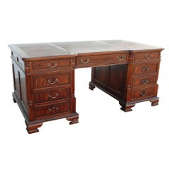 English Leather Top Partner Desk