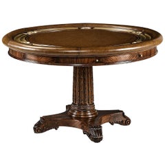 English Leather Top Poker Table