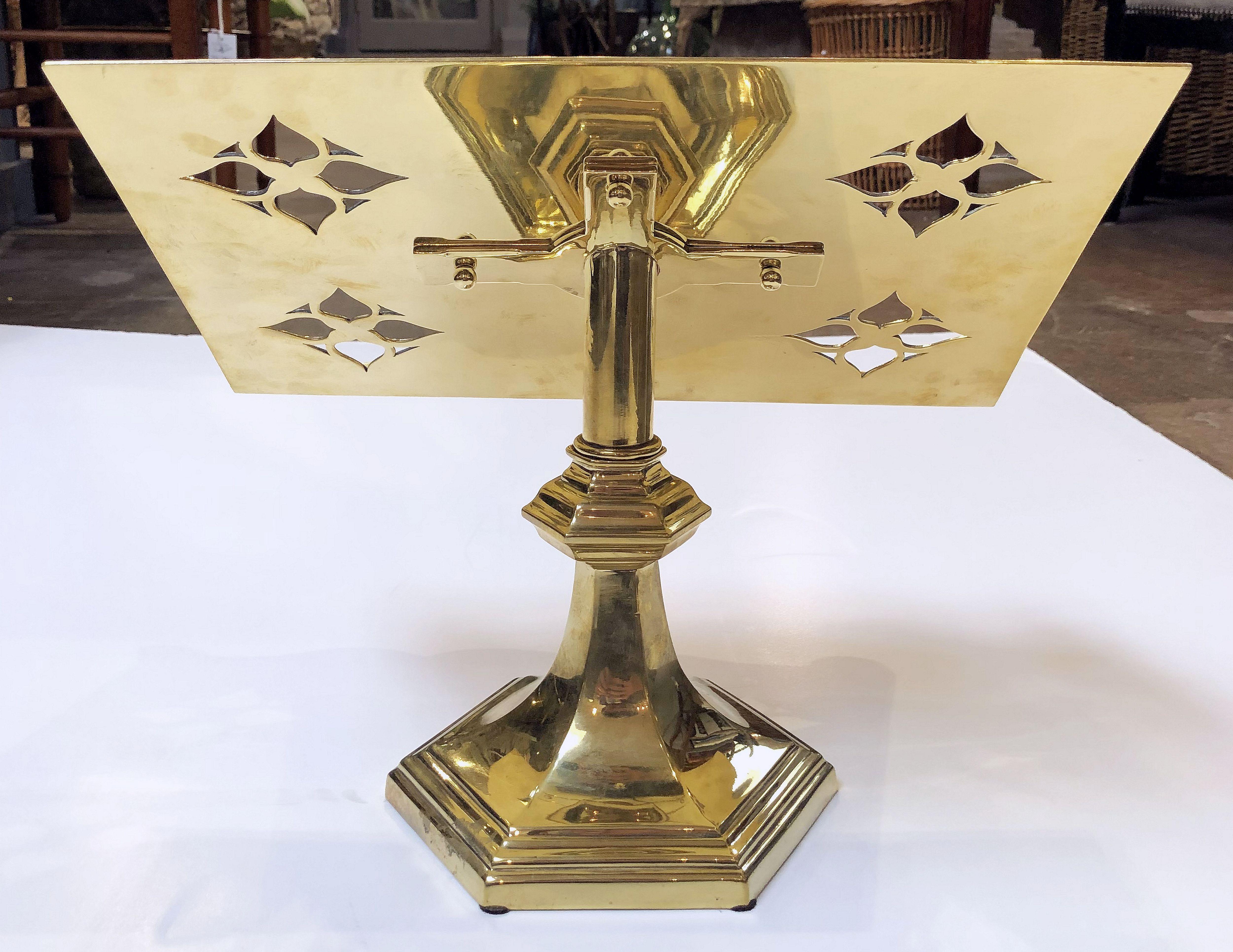 English Lectern or Book Stand of Brass 10