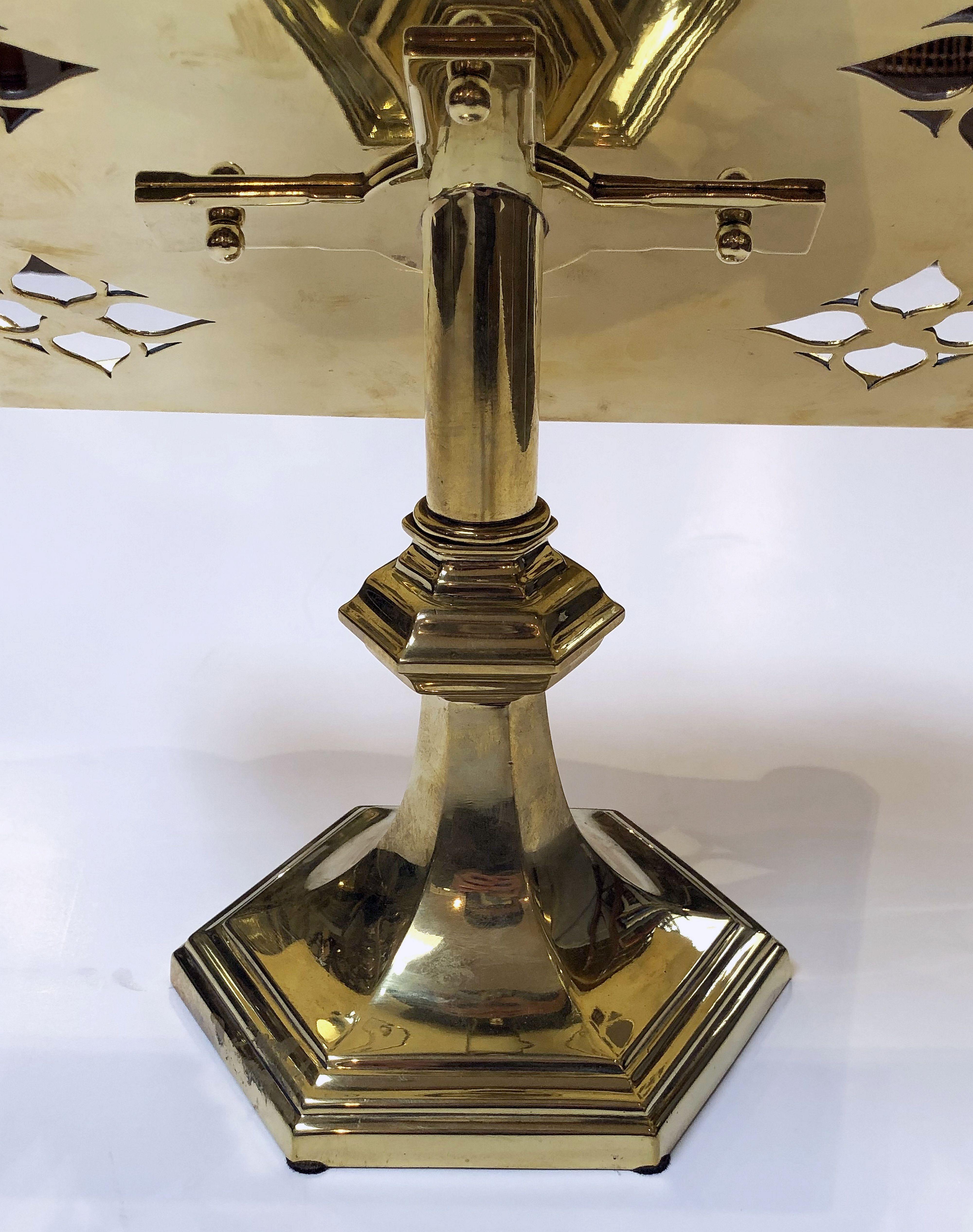 English Lectern or Book Stand of Brass 11