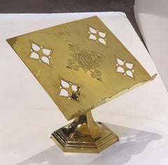 English Lectern or Book Stand of Brass
