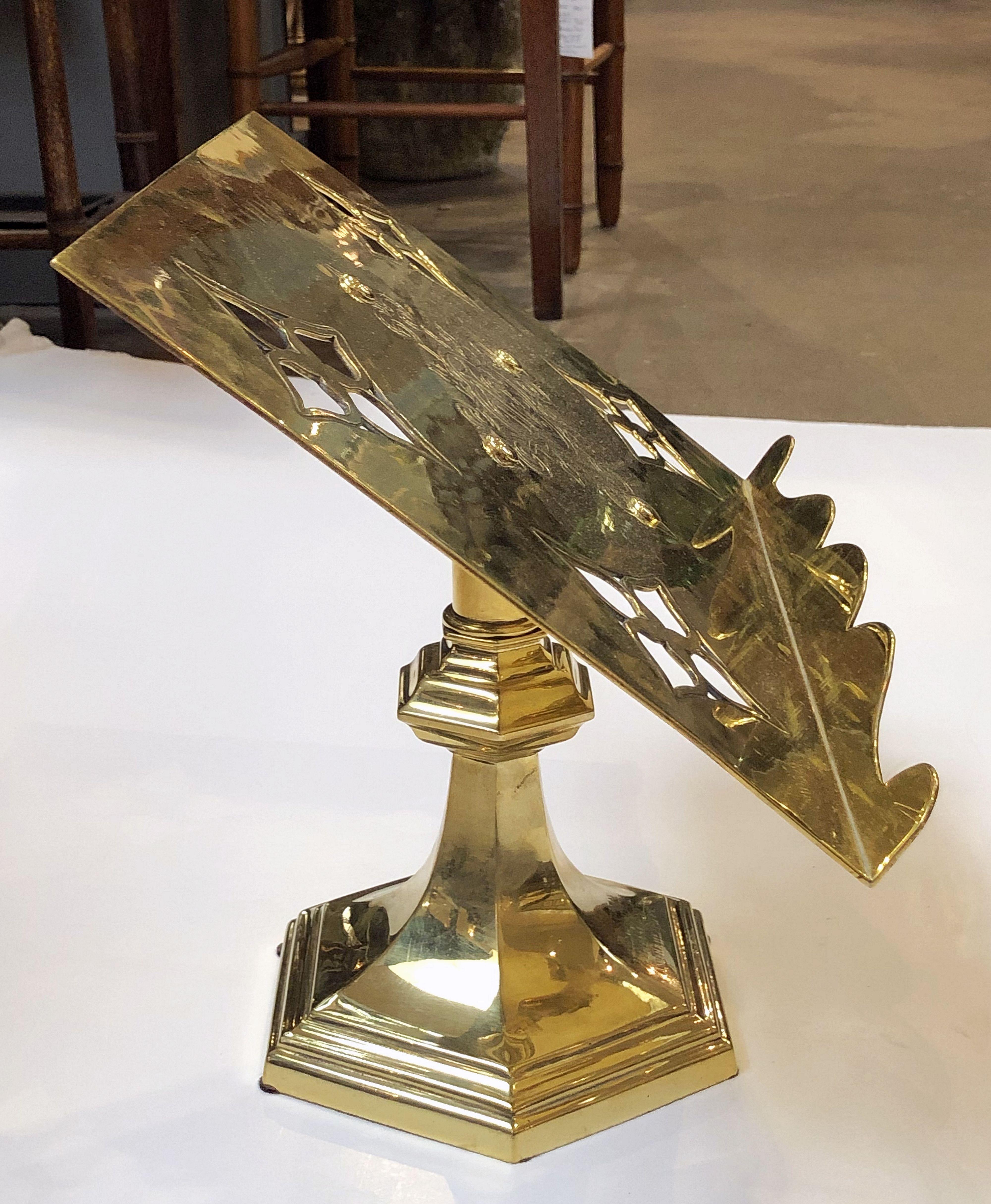 20th Century English Lectern or Book Stand of Brass