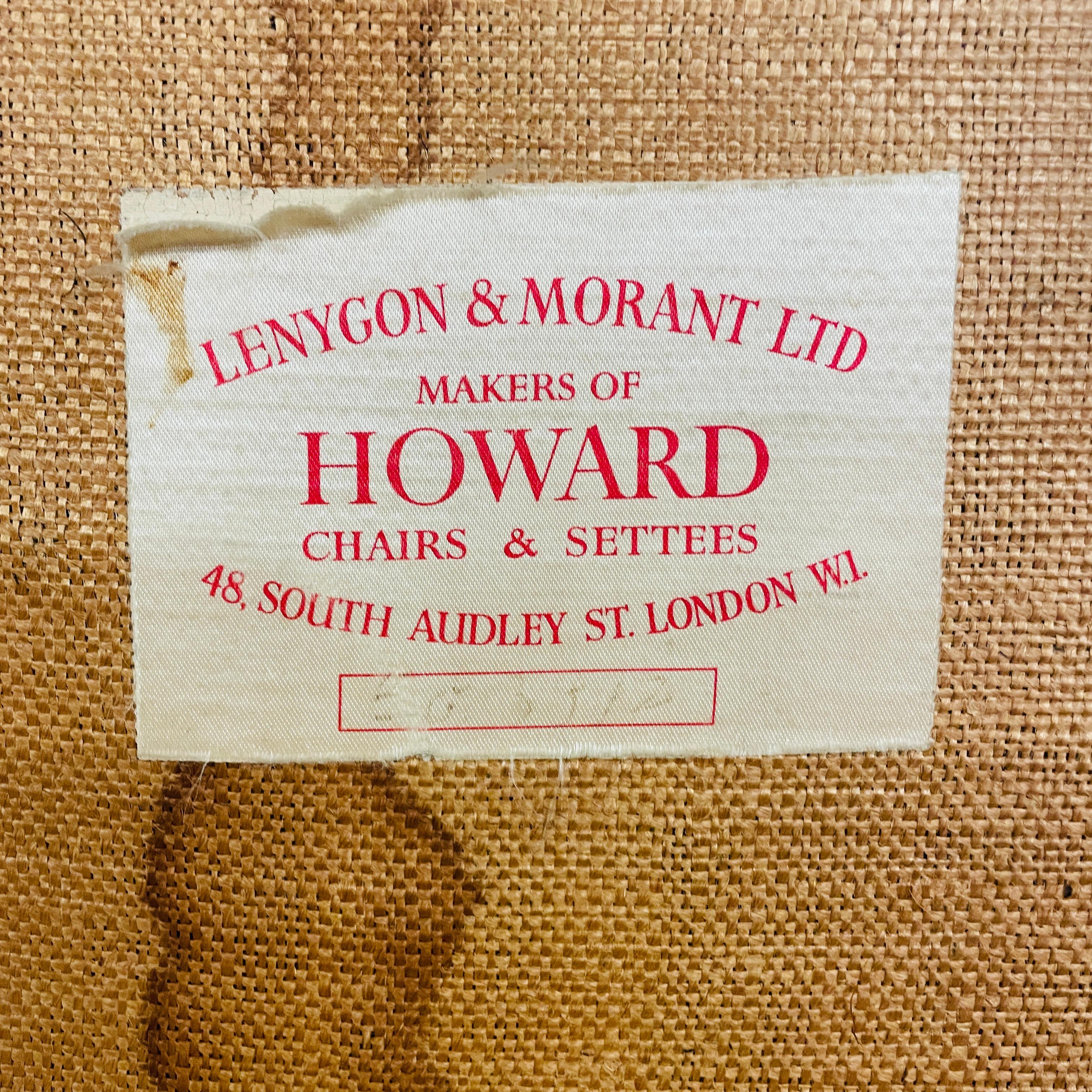 A Well Proportioned, English Slipper Chair made by Lenygon & Morant Ltd, Makers of Howard Chairs & Settees. Circa 1950s.

The chair is in visible need of reupholstery but some of the original Howard ticking fabric is present! 

The chair was too