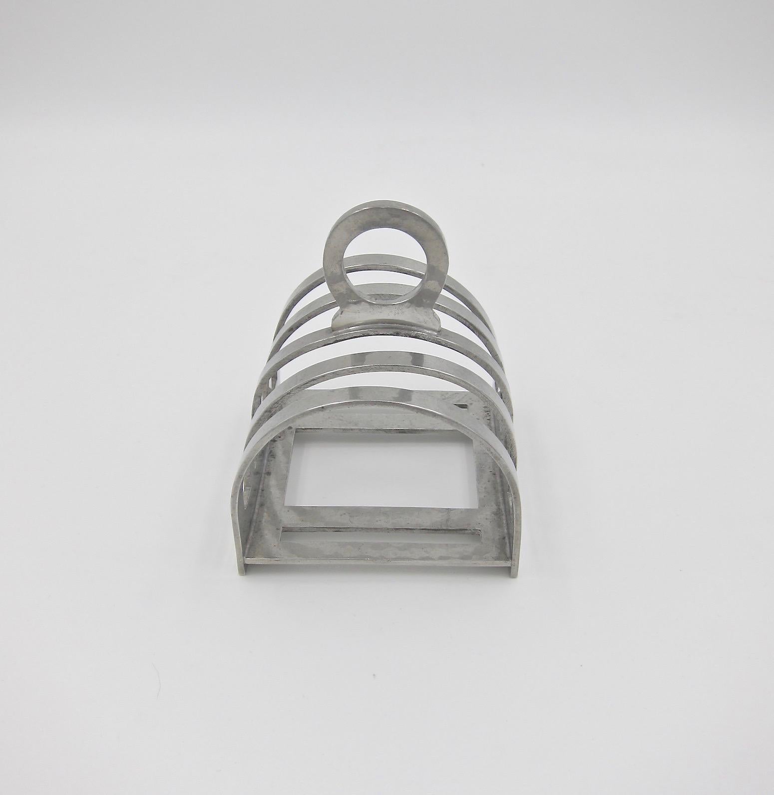 Englisch Liberty & Co Tudric Zinn Toast Rack:: um 1914 (Hartzinn)