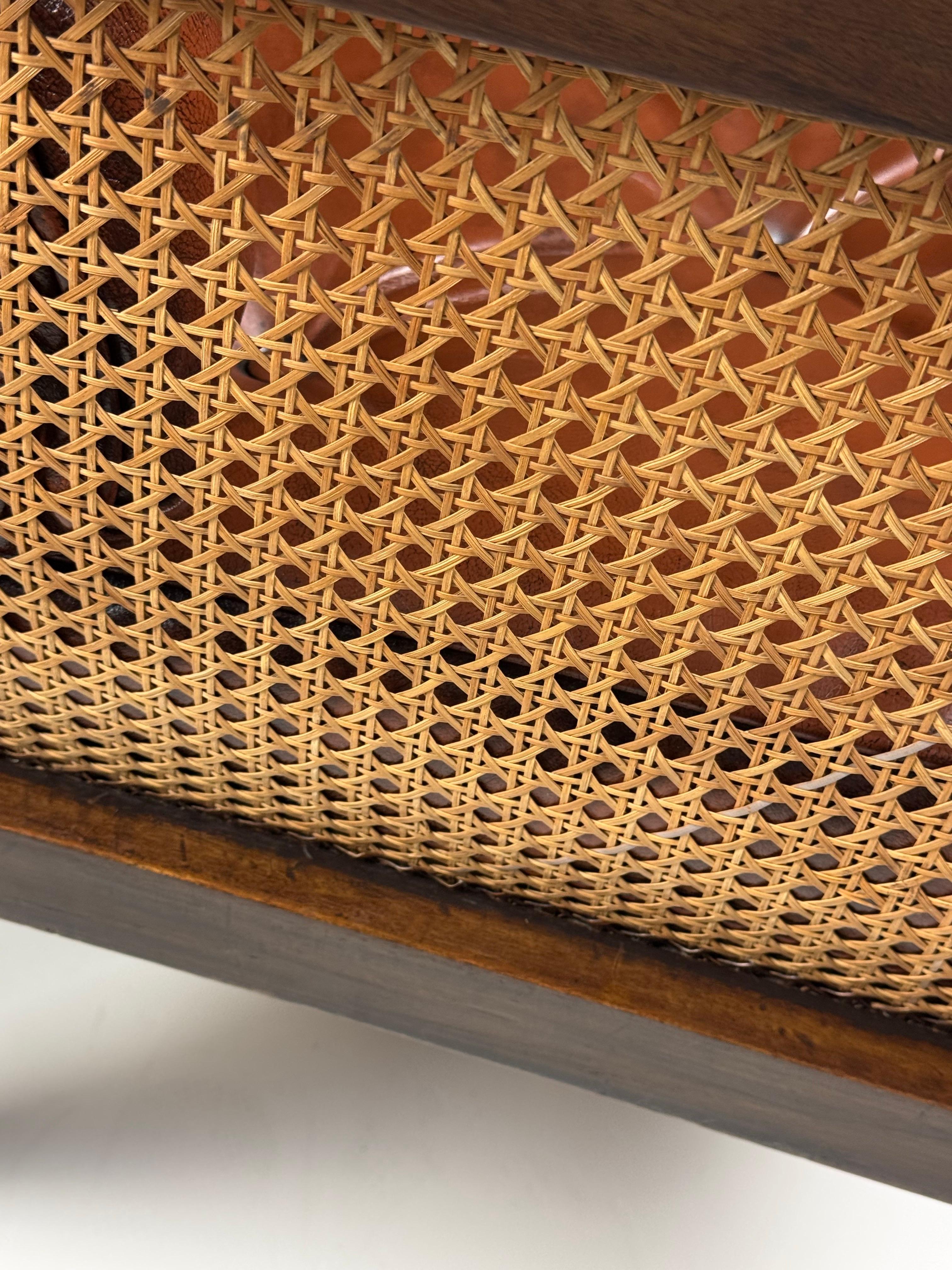 English Library Bergère 1825 Mahogany For Sale 3