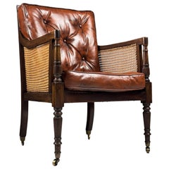 English Library Bergère 1825 Mahogany