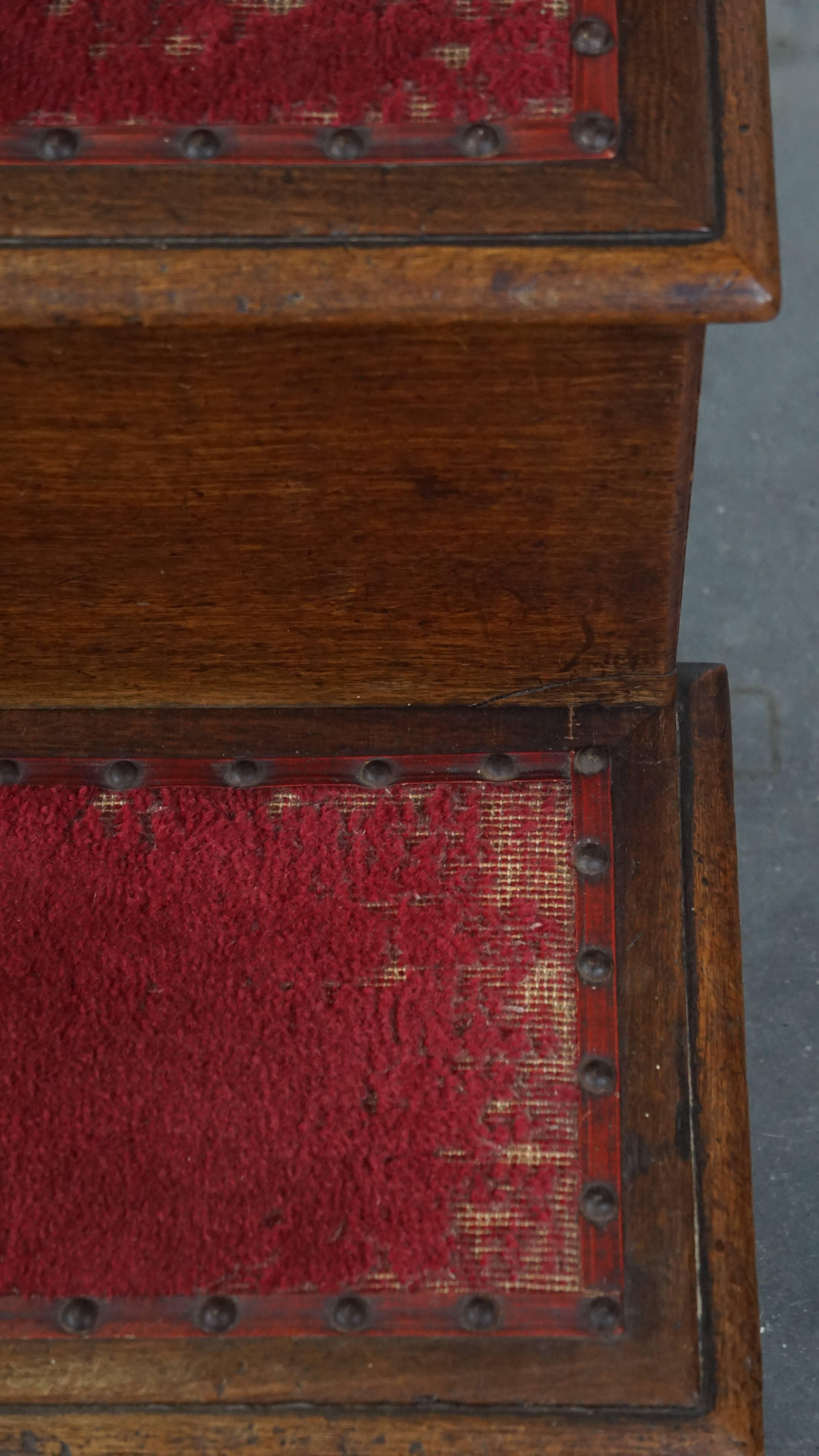 Scaletta da biblioteca inglese/comodità da camera della metà o della fine del XIX secolo in vendita 6
