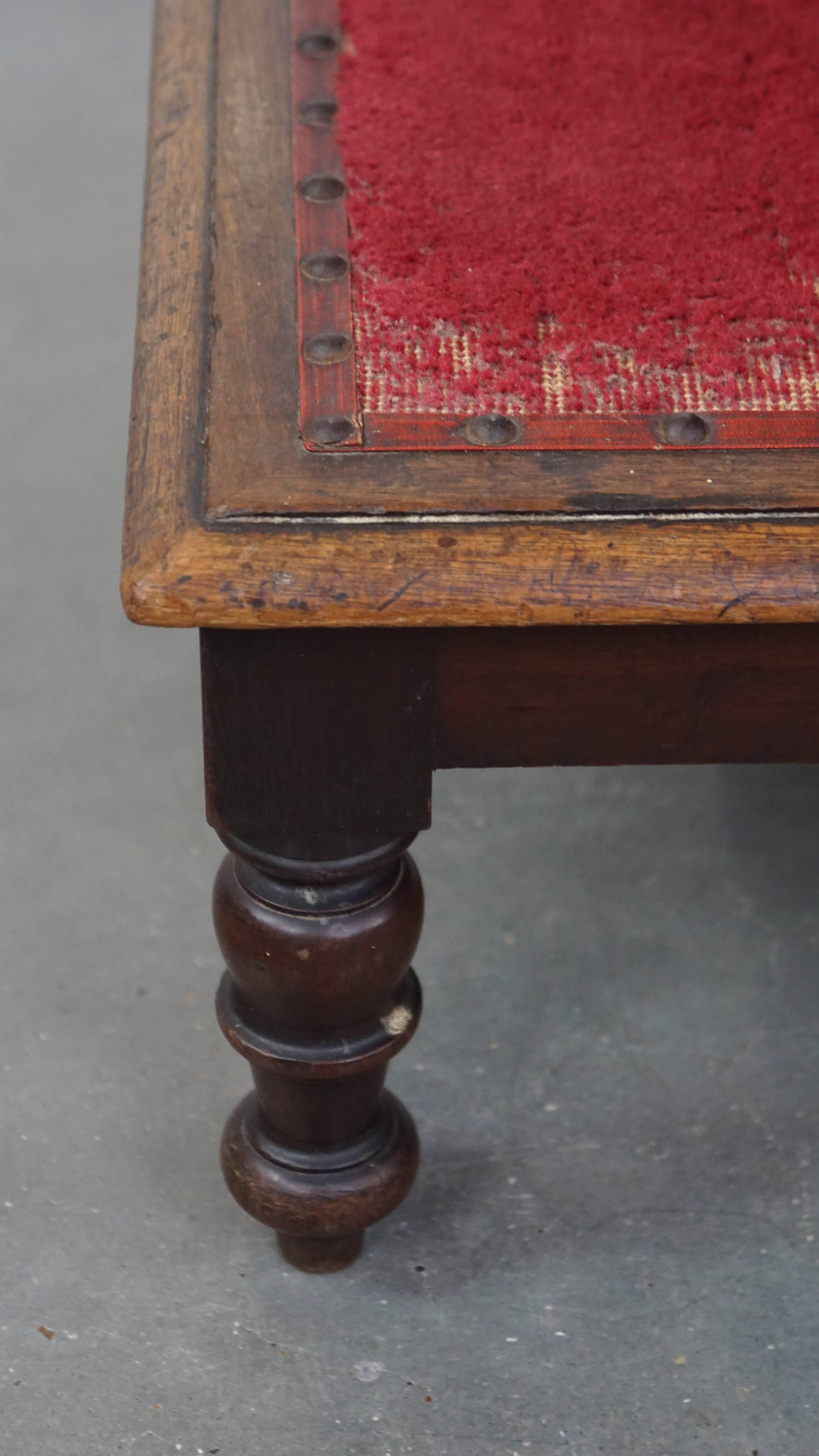 Scaletta da biblioteca inglese/comodità da camera della metà o della fine del XIX secolo in vendita 9