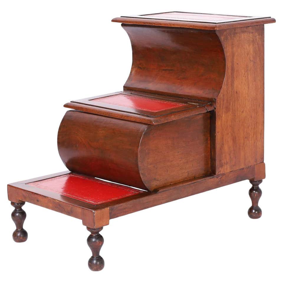 19th Century Mahogany Library Steps at 1stDibs