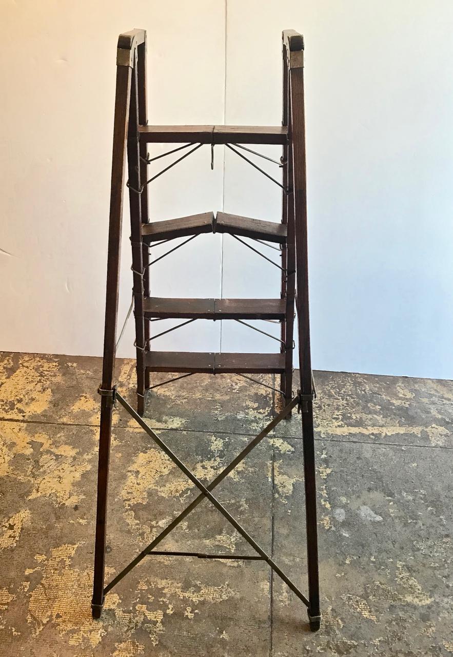 19th Century English Library Steps or Ladder
