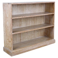 English Limed Bookcase, Original Liming in the Style of Heal's