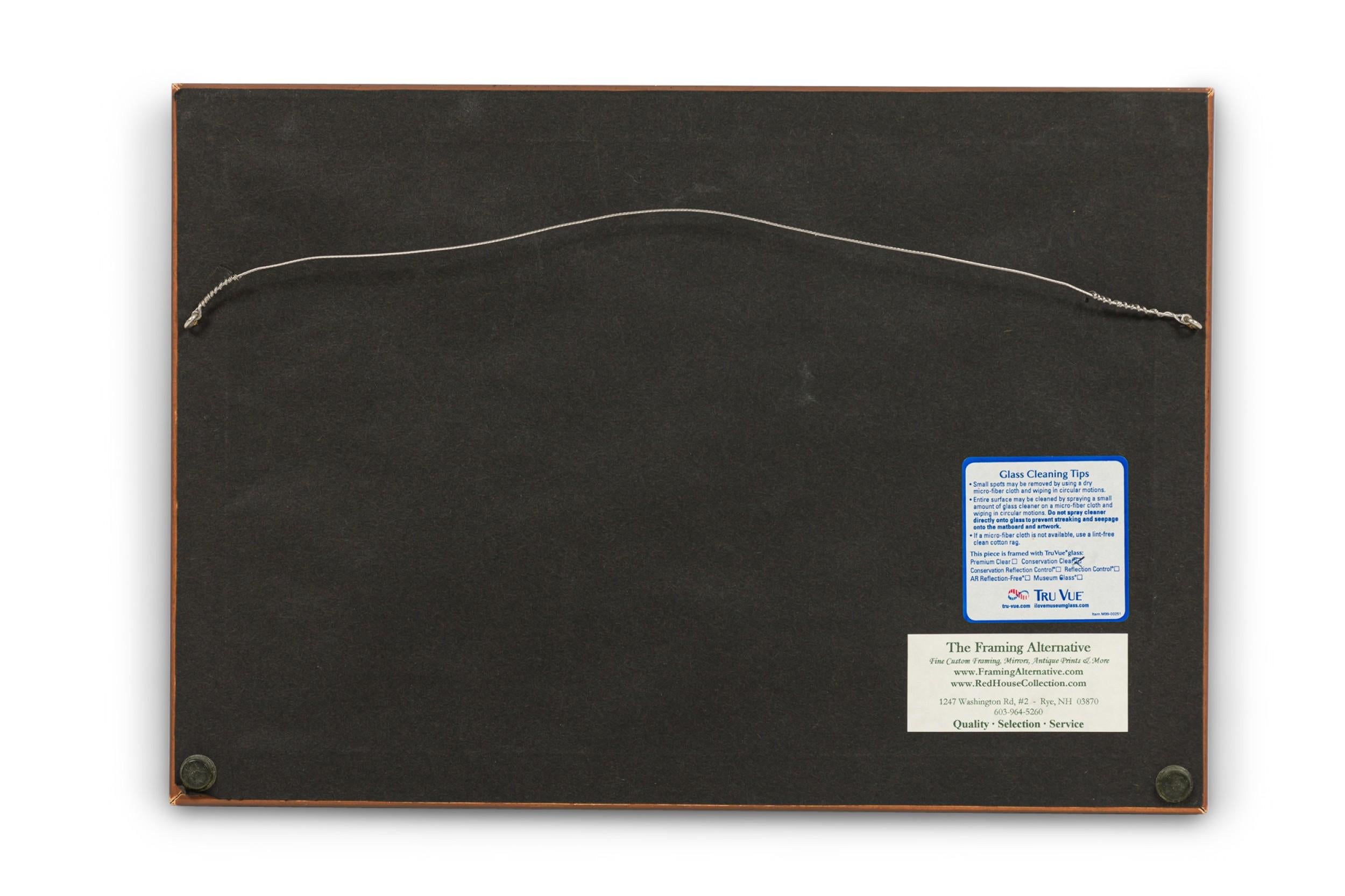 English Lithograph Print of Hunters Attacking a Whale (Gold) im Angebot