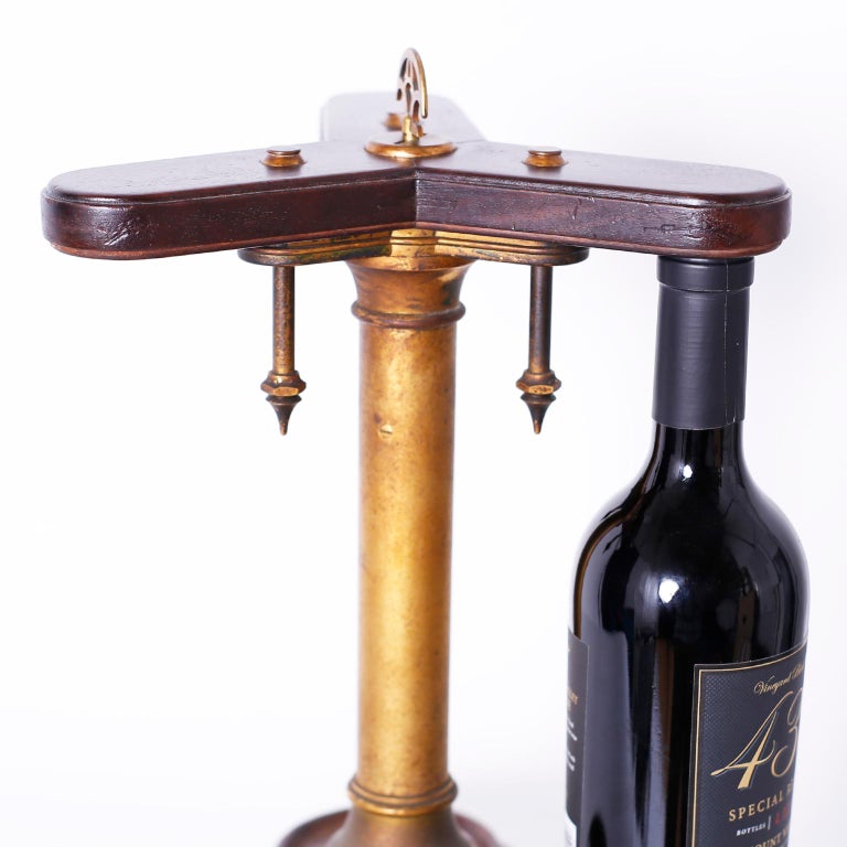 English Locking Wine Bottle Rack For Sale at 1stDibs