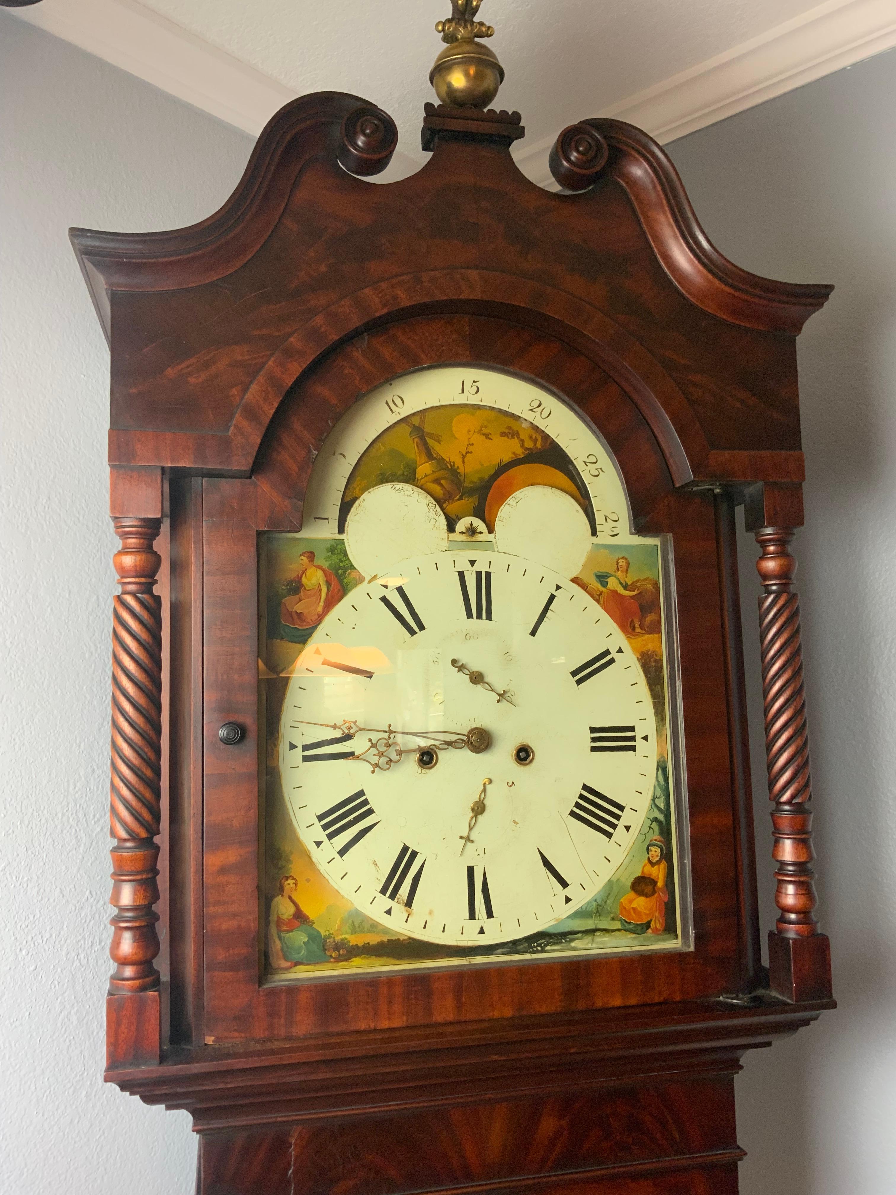 English Long Case Clock Finnemore of Birmingham  For Sale 9