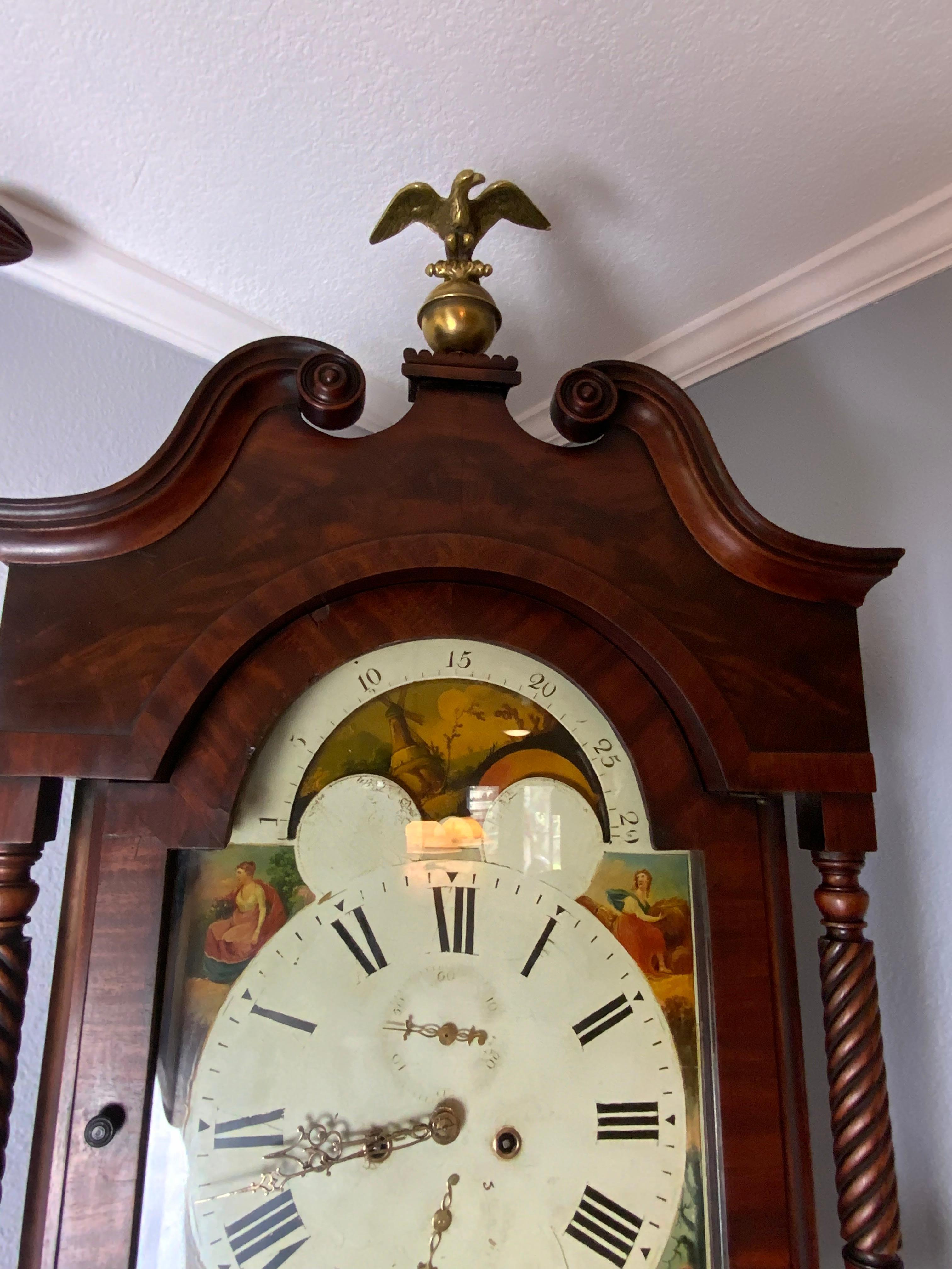 English Long Case Clock Finnemore of Birmingham  For Sale 2