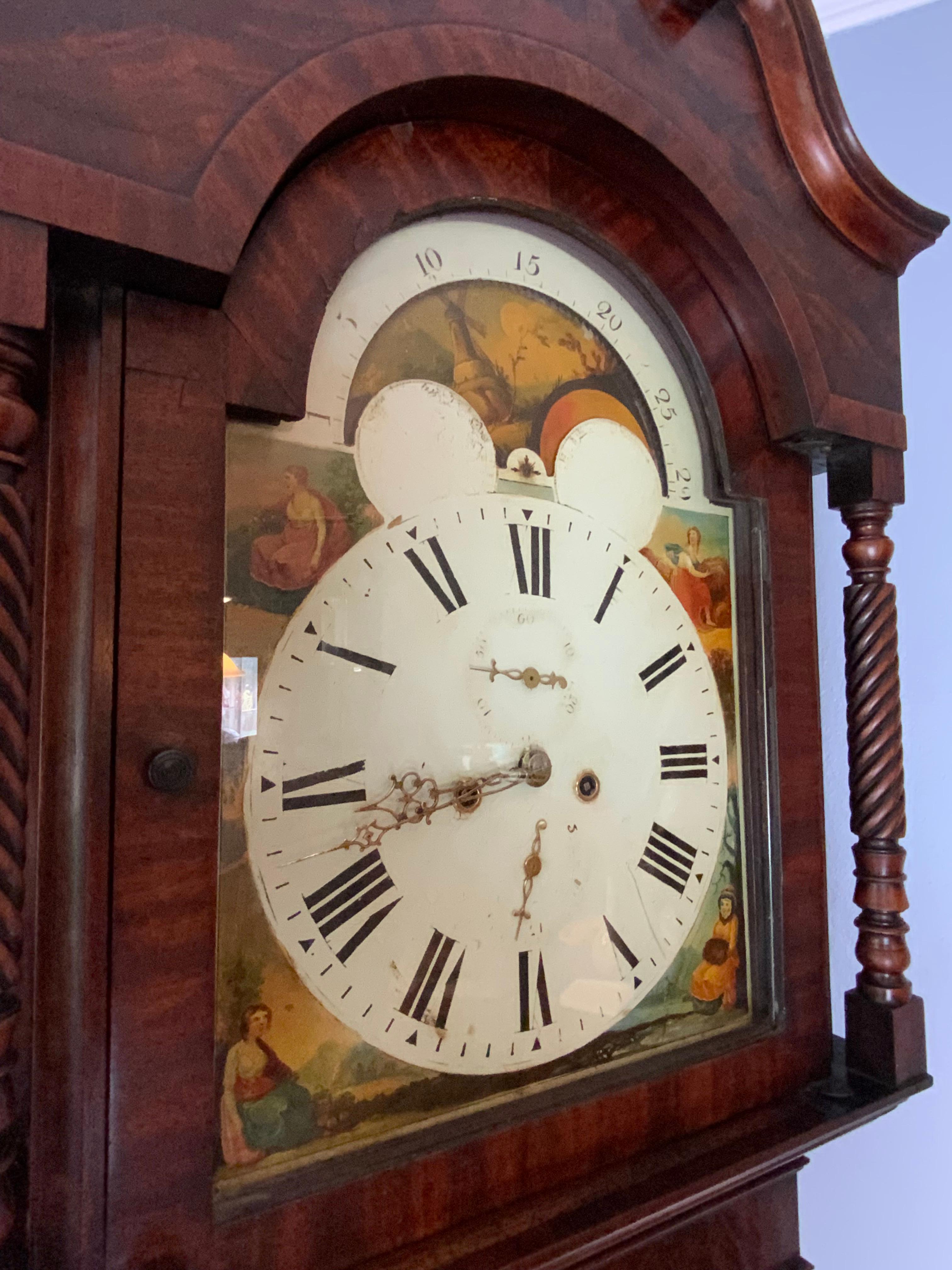 English Long Case Clock Finnemore of Birmingham  3
