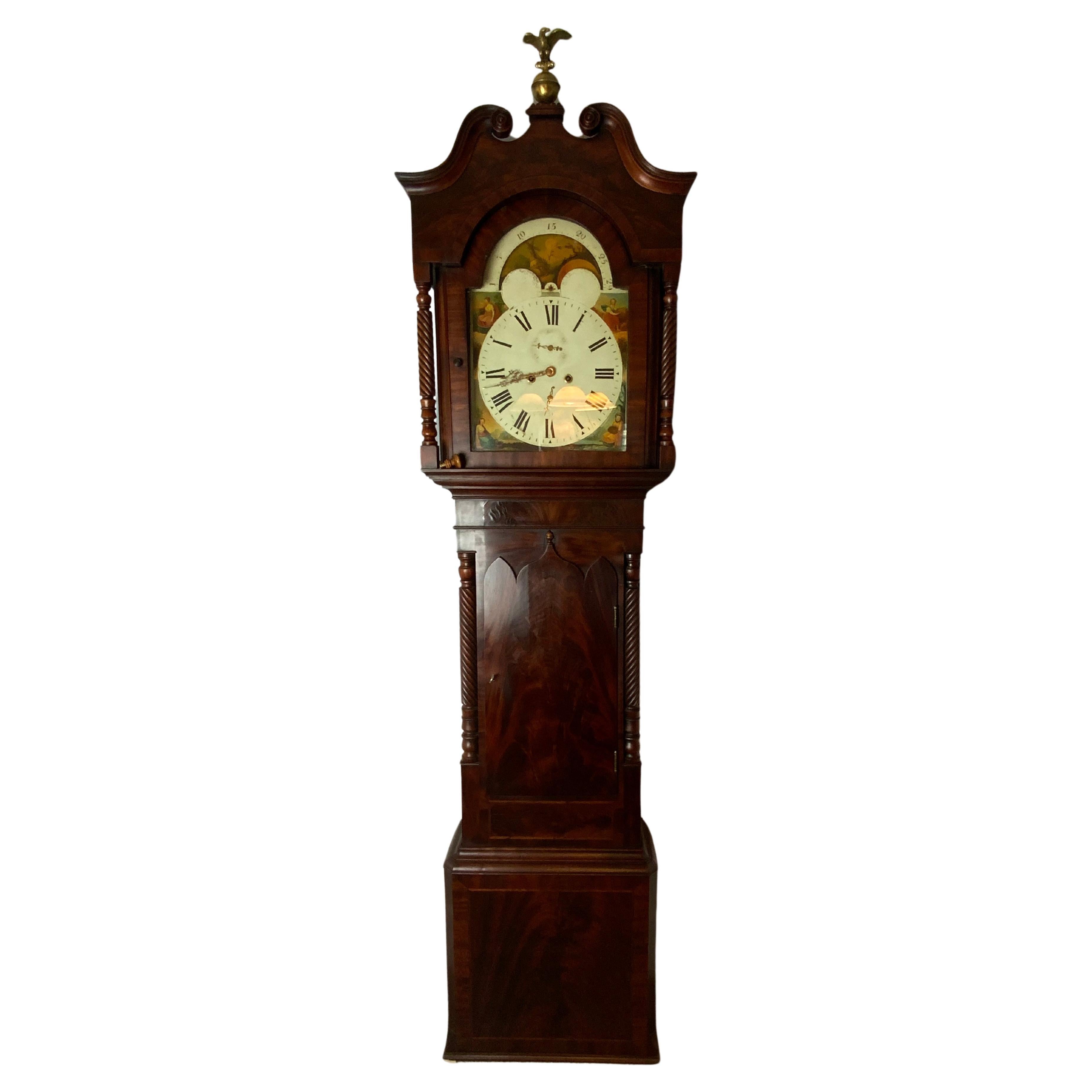 English Long Case Clock Finnemore of Birmingham  For Sale