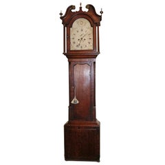 English Long Case Clock with a Painted Face, Circa 1780