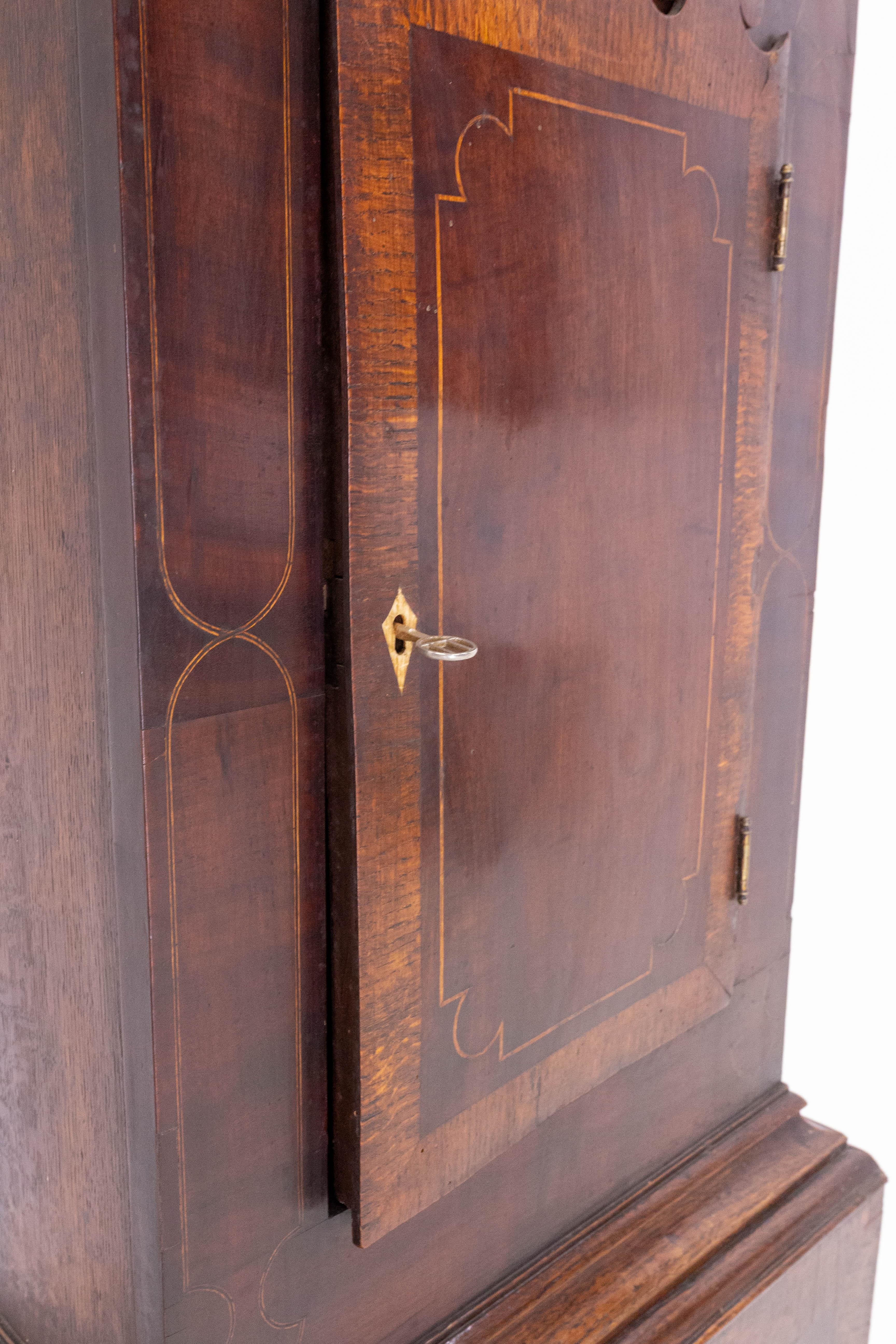 Oak English Longcase or Grandfather Clock George III 19th Century