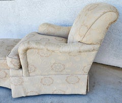 English Lounge Armchair and Ottoman by Sherrill