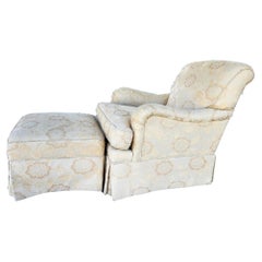 English Lounge Armchair and Ottoman by Sherrill