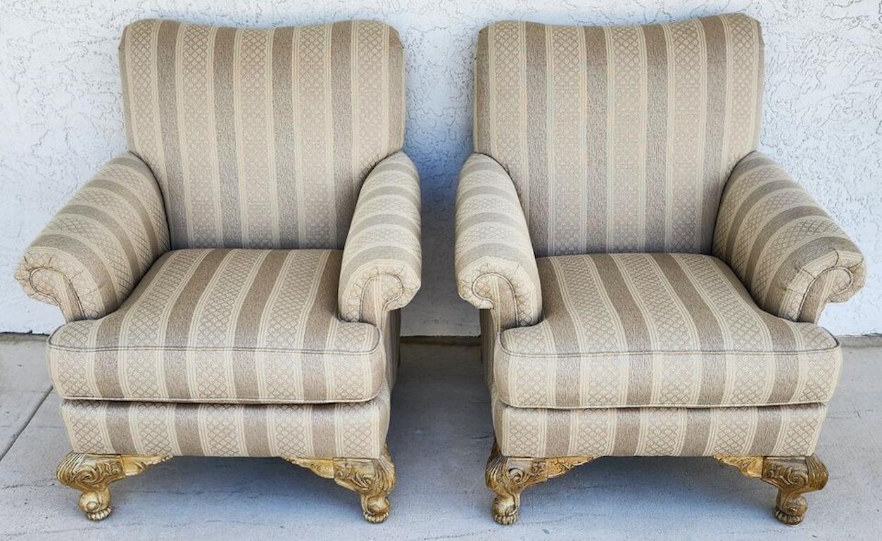 English Lounge Chairs by Schnadig For Sale 4