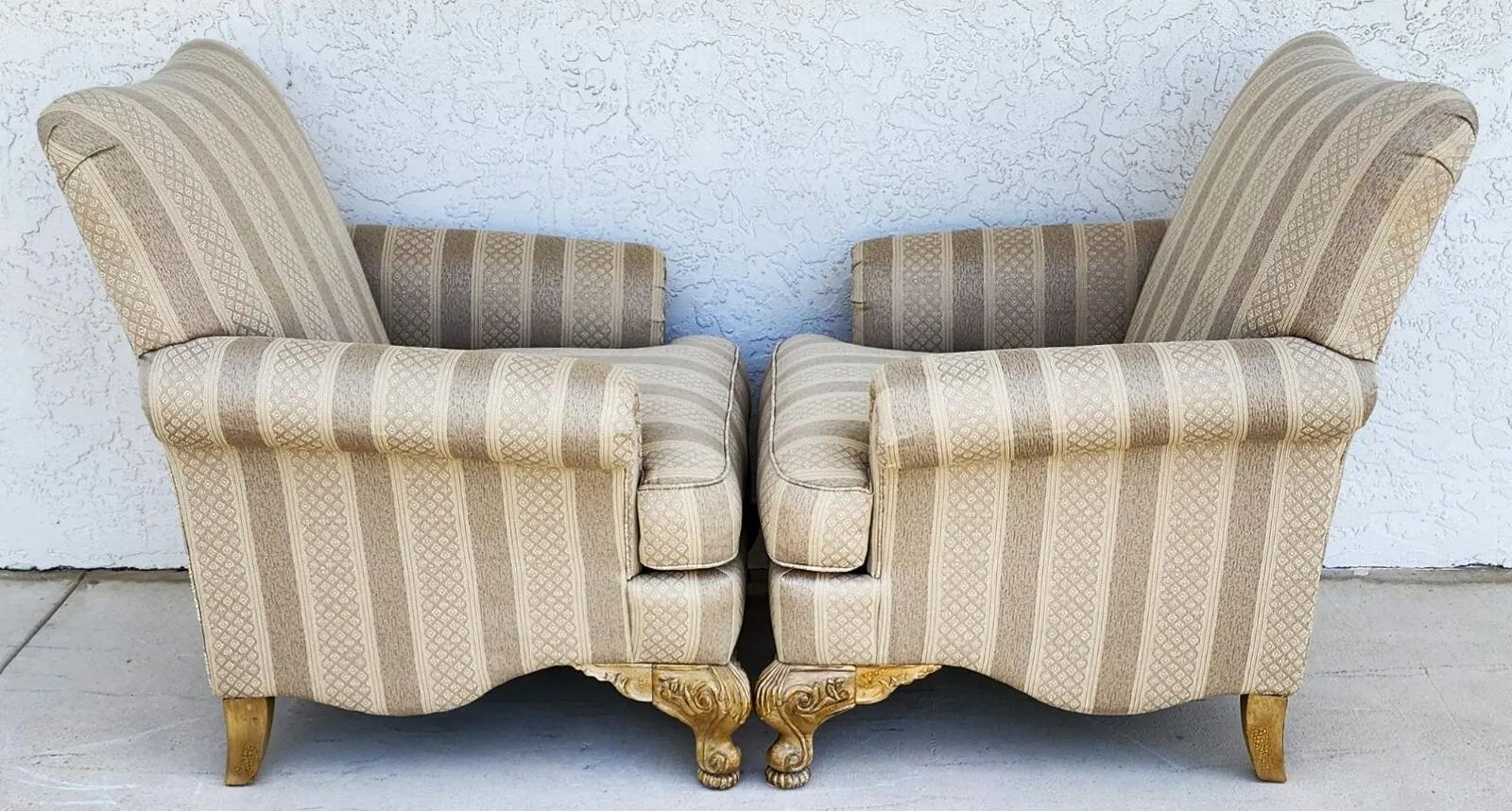 For FULL item description click on READ MORE below. 

Offering One Of Our Recent Palm Beach Estate Fine Furniture Acquisitions Of A
Pair of English Roll Arm Lounge Chairs by Schnadig

Approximate Measurements in Inches
39