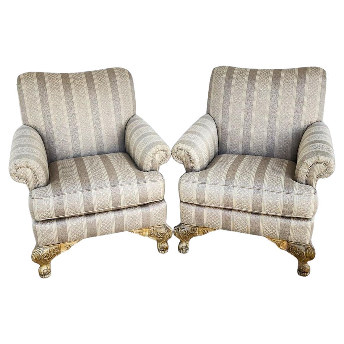English Lounge Chairs by Schnadig For Sale