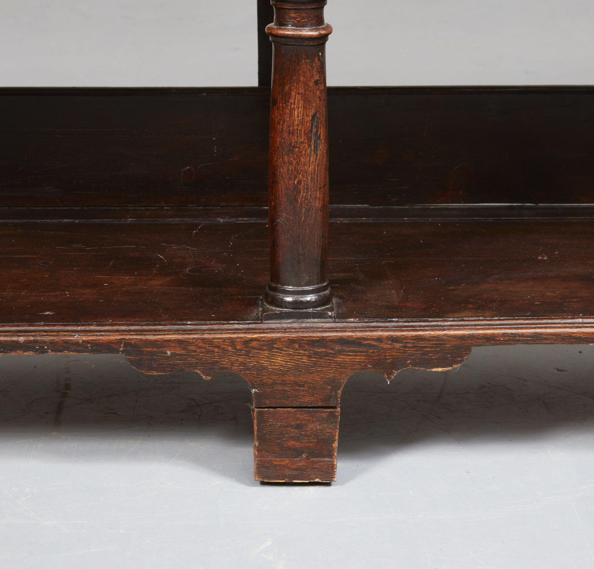 18th c. English Low Dresser with Potboard Base For Sale 6