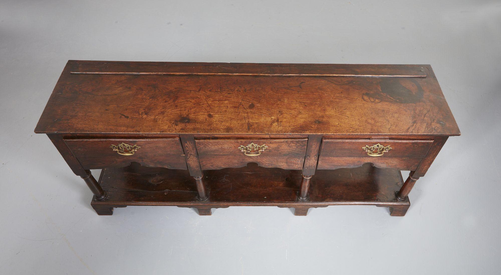 Late 18th Century 18th c. English Low Dresser with Potboard Base For Sale