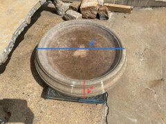 English Low Line Concrete Birdbath
