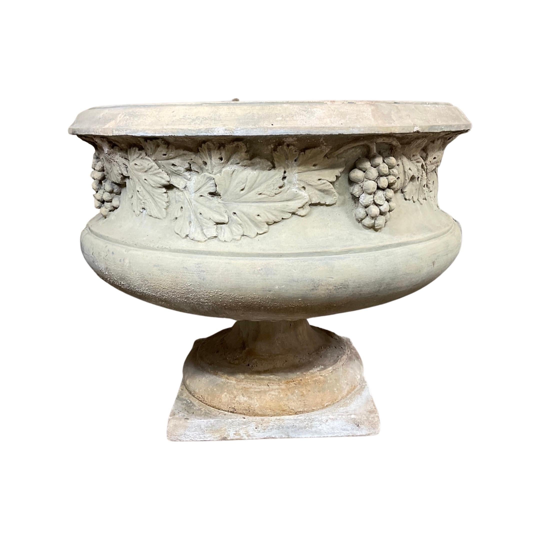 18th Century and Earlier English Low Line Terracotta Planters For Sale