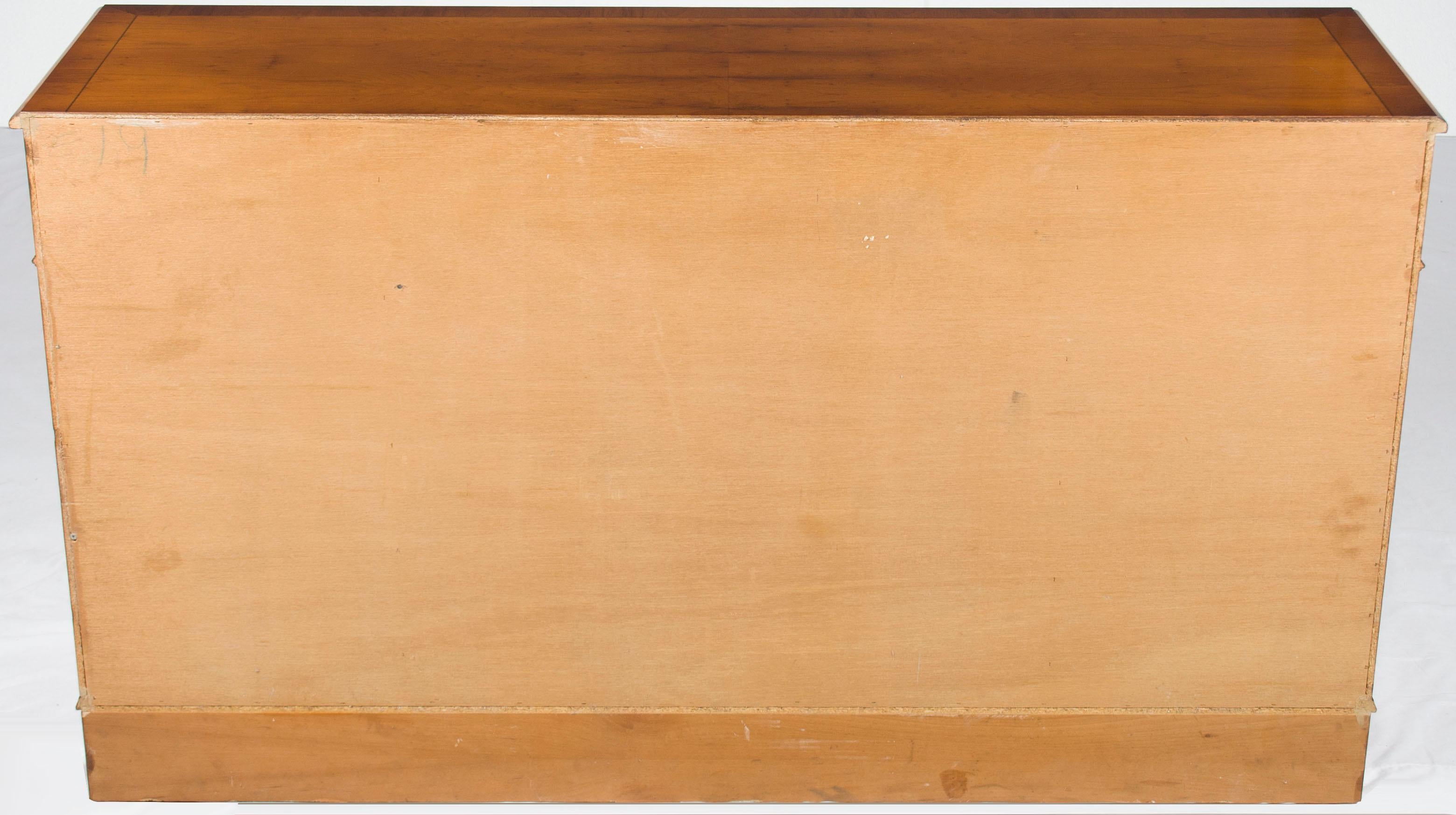 English Low Short Open Bookcase Bookshelf with Drawers For Sale 2