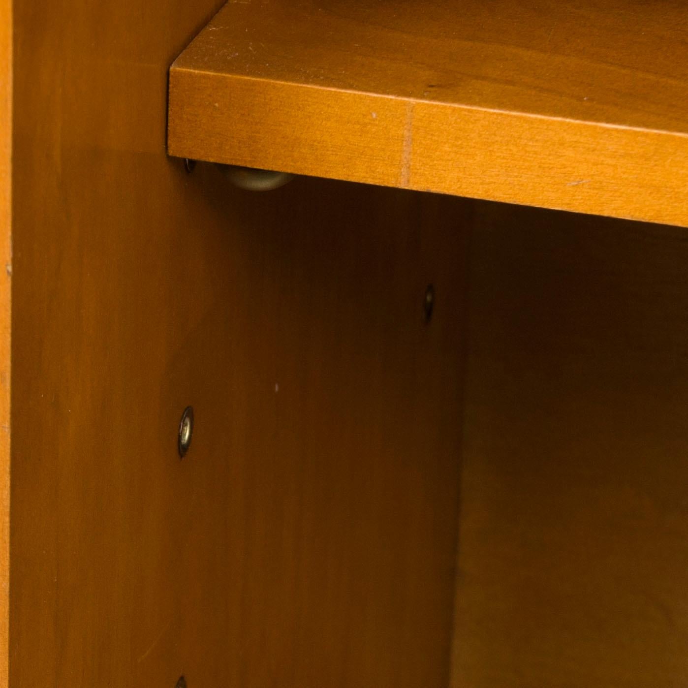 Georgian English Low Short Open Bookcase Bookshelf with Drawers For Sale