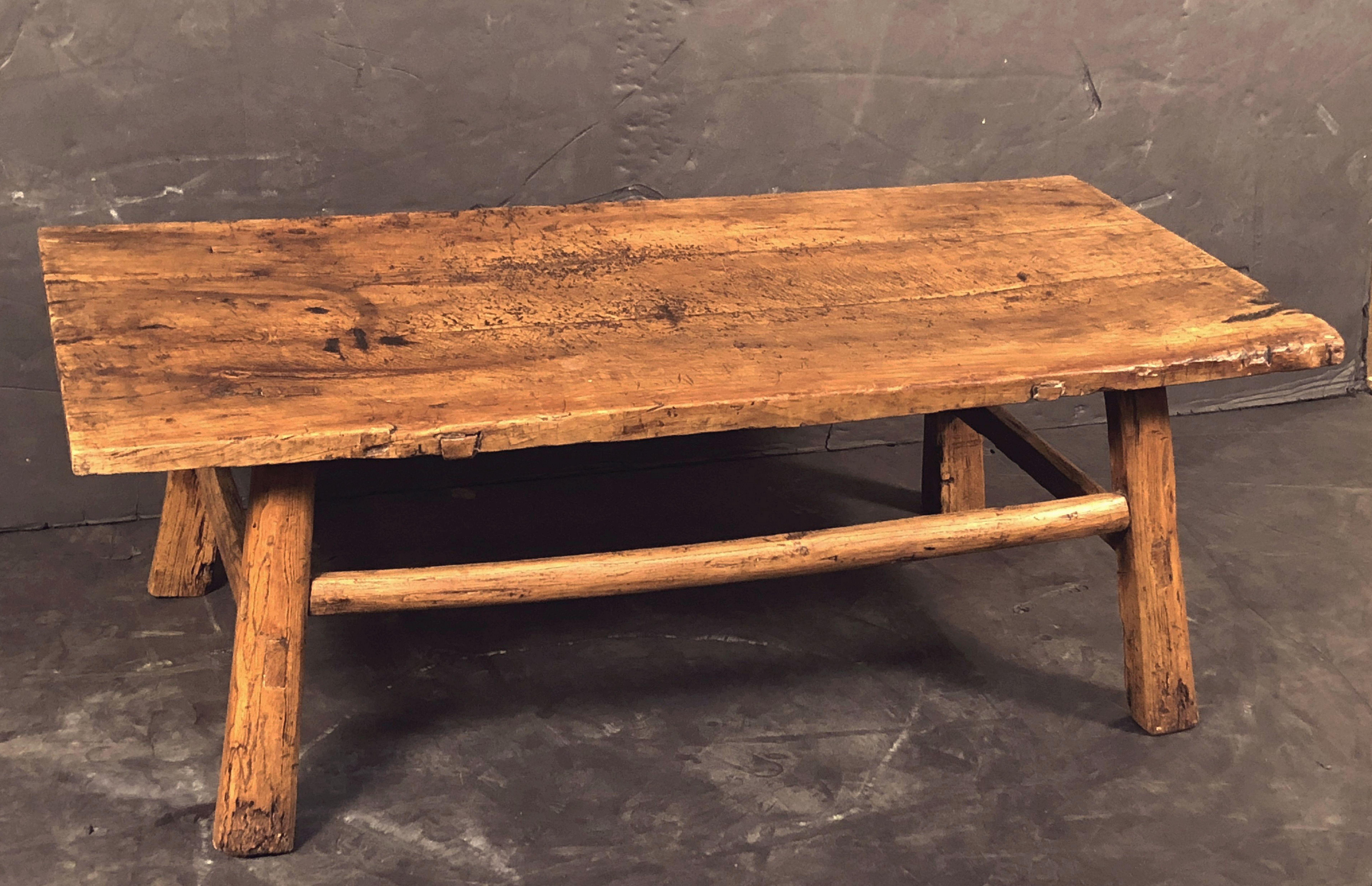 English Low Table of Fruitwood 1