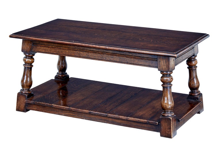 English Made Country Oak Coffee Table For Sale at 1stDibs