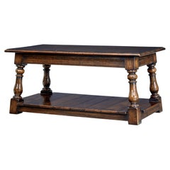 English made country oak coffee table