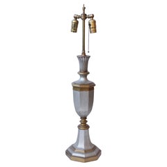 English Made Georgian Table Lamp 2 Adjustable Sockets