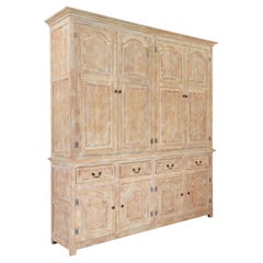 English made solid oak housekeepers cupboard