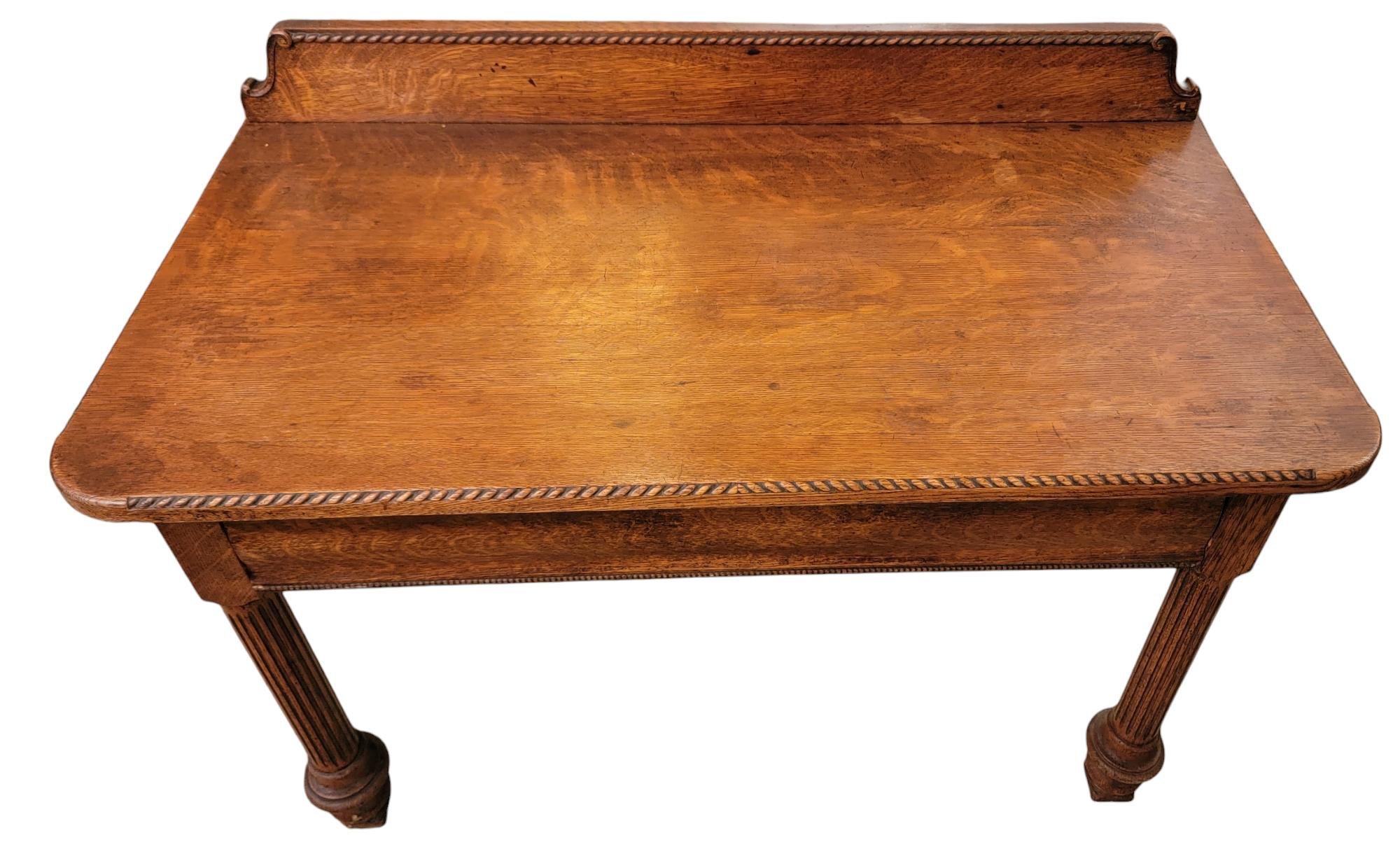 American English Mahgany Wooden Side Table/ Low Console Table For Sale