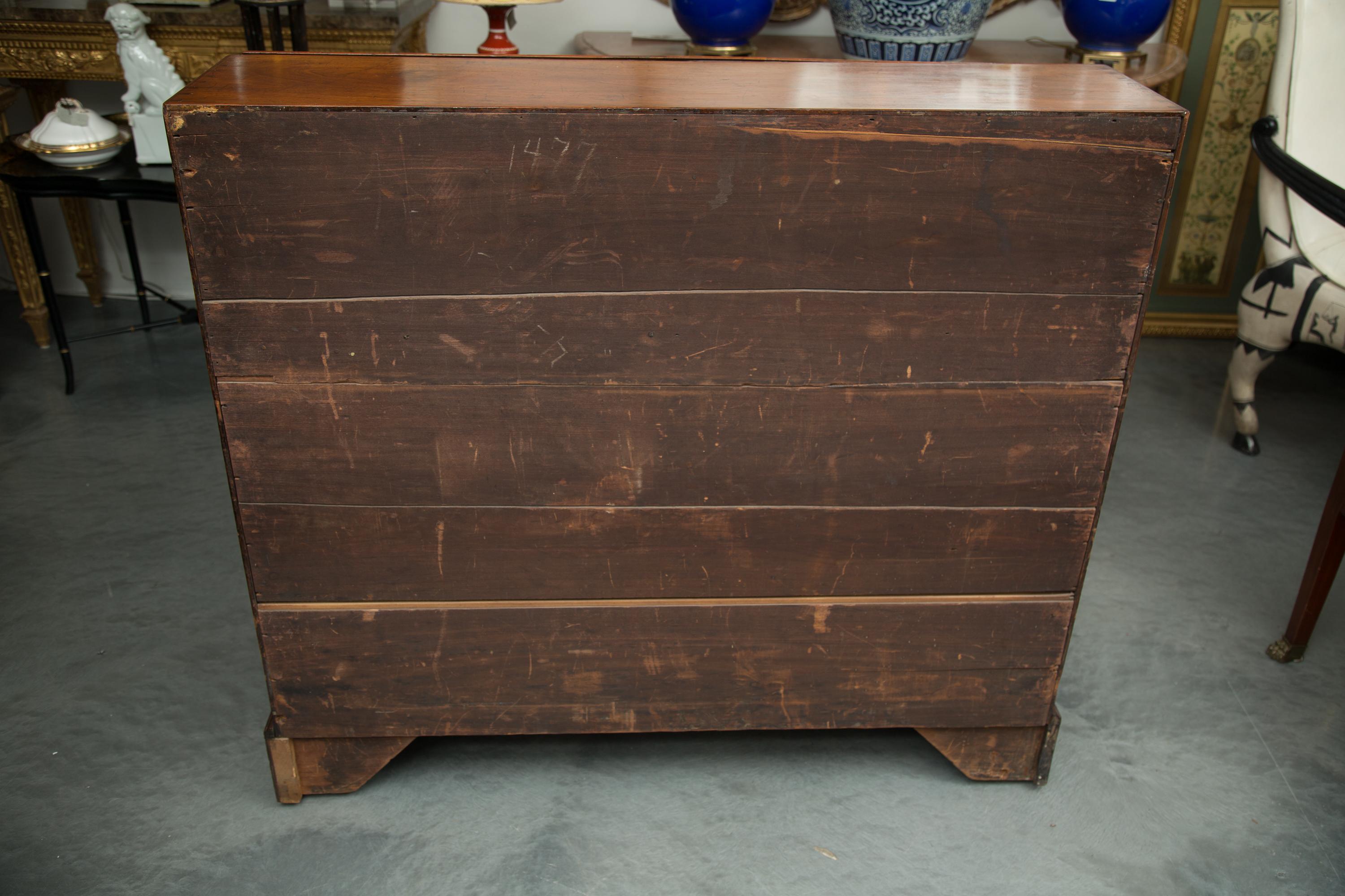 Woodwork English Mahogany 18th Century Slant Top Desk For Sale