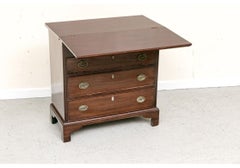 English Mahogany 4 Drawer Chest With Flip Top