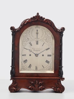 English mahogany 8-day bracket clock by Anderson
