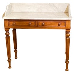 English Mahogany and Marble Wash Stand / Dressing Table, Early 19th Century