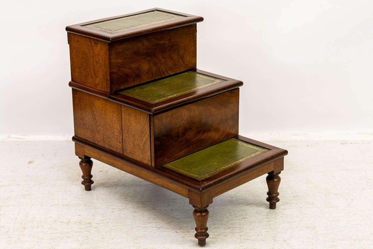 English Mahogany Bed Step Commode For Sale 3