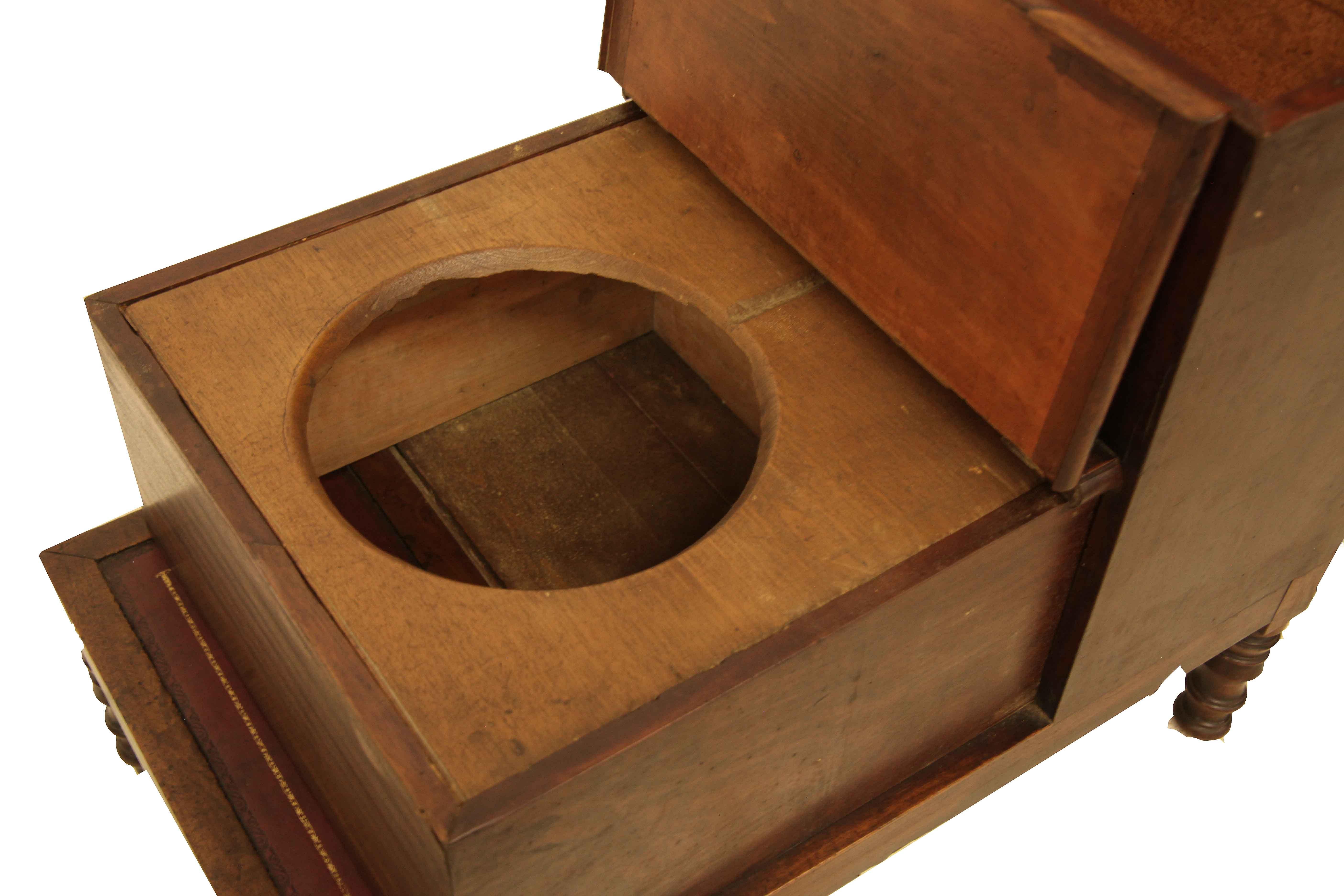 English Mahogany Bed Steps 1